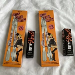 Benefit Brow pencil party & theyre real mascara